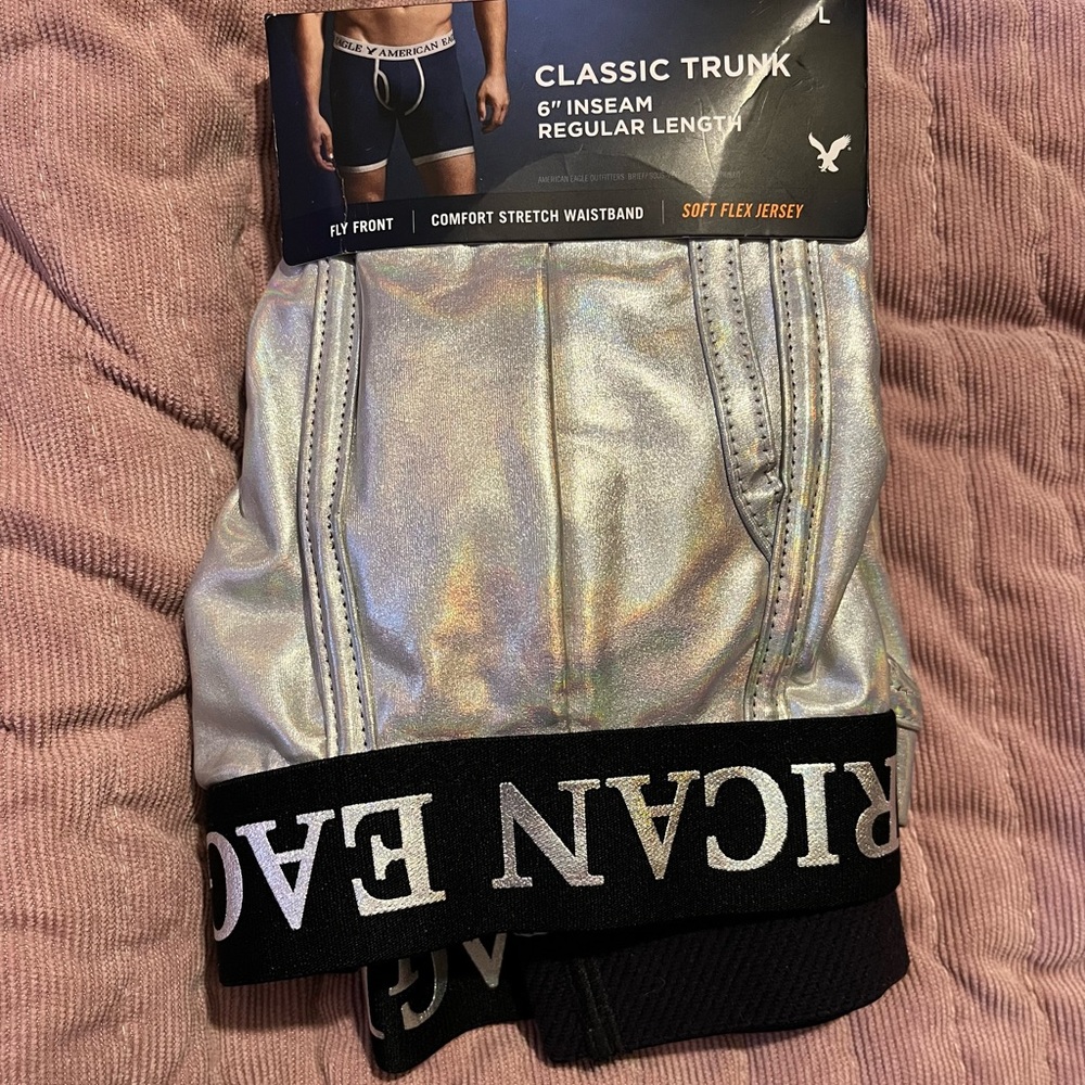 American Eagle holographic briefs